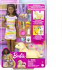Coffret Barbie Naissance des Chiots avec Poupée Barbie (Brune, 29cm)