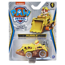 PAW Patrol, True Metal Rubble Collectible Die-Cast Vehicle, Power Series 1:55 Scale