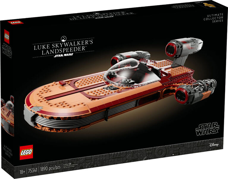 LEGO Star Wars Luke Skywalker's Landspeeder 75341 Building Kit (1,890 Pieces)
