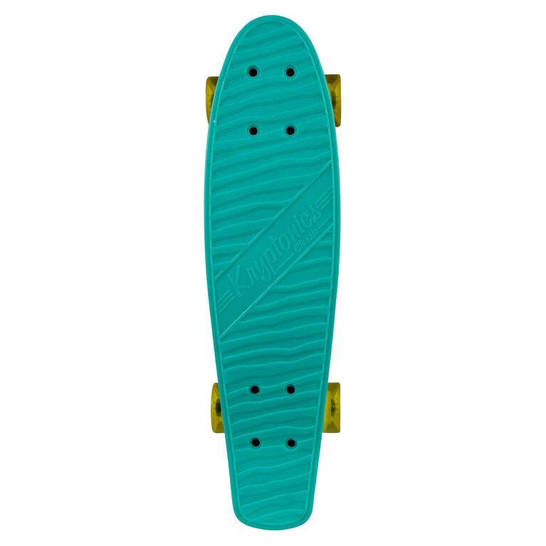 Kryptonics Classic 22.5"  Complete Skateboard Triangle Rainbow