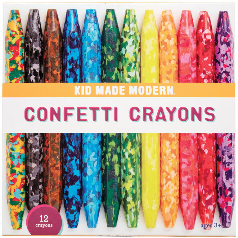 Kid Made Modern - Crayons de confettis 12 morceaux