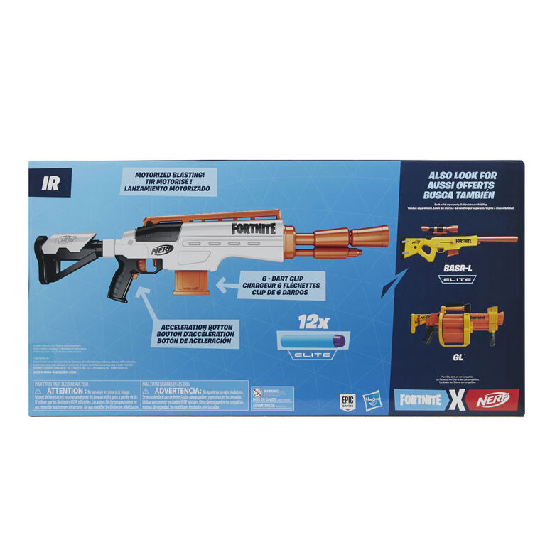 Nerf Fortnite IR Motorized Blaster - Dart-Blasting Fortnite Blaster Replica - R Exclusive