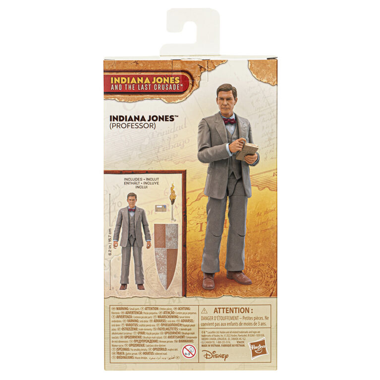 Indiana Jones et la dernière croisade, figurine Indiana Jones (professeur) Adventure Series de 15 cm