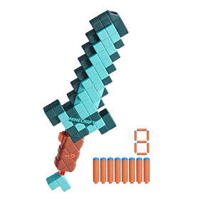Nerf Minecraft Sword Dart Blaster, 8 Nerf N1 Darts
