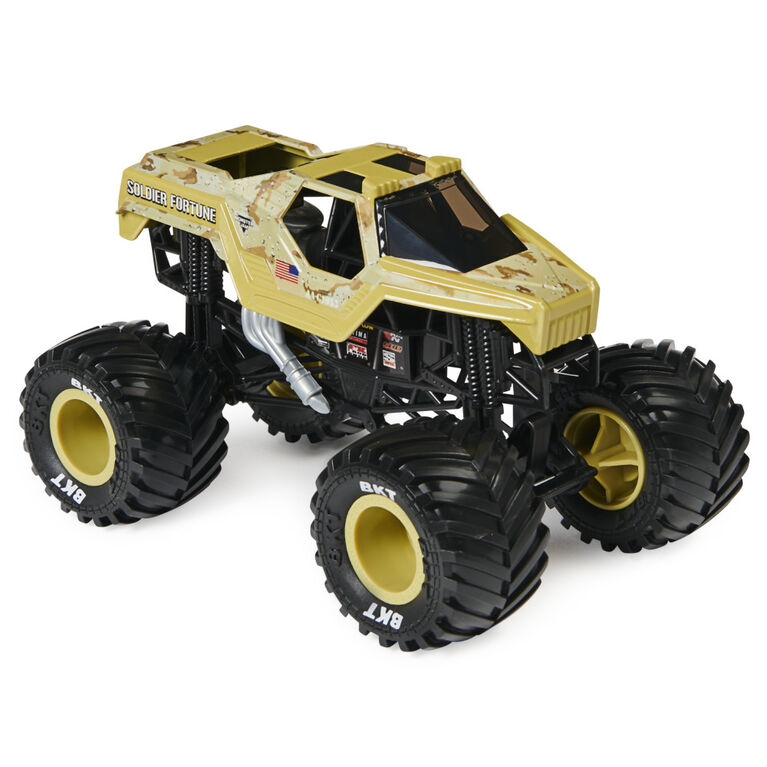 Monster Jam, Official Soldier Fortune Monster Truck, Collector Die-Cast Vehicle, 1:24 Scale