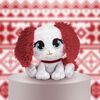 GUND P.Lushes Designer Fashion Pets, Holly Vail, chienne en peluche de luxe douce et élégante, rouge et blanc, 15,2 cm