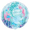 Ballon aluminium rond, 18 " - Mermaid - Édition anglaise