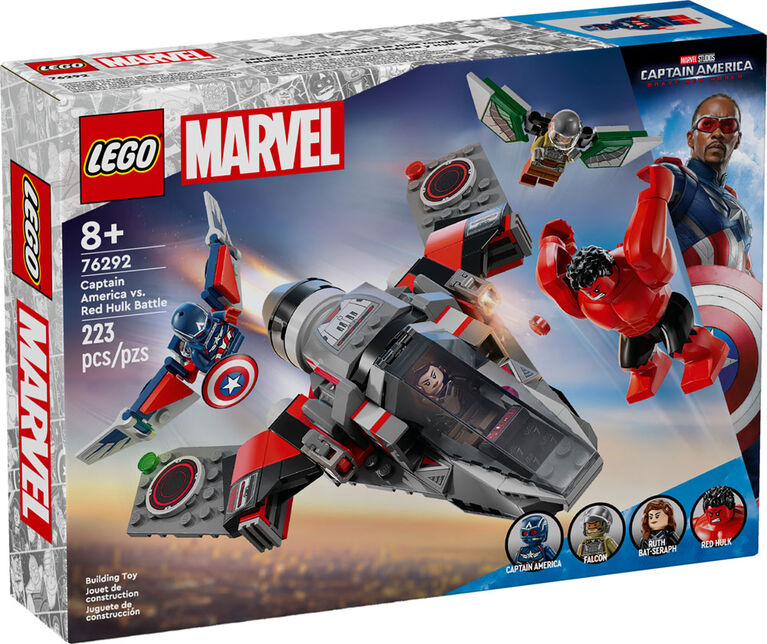 LEGO Marvel Captain America vs. Red Hulk Battle Buildable Jet 76292