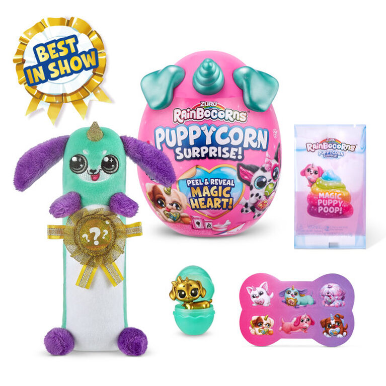 Rainbocorns Sparkle Heart Surprise Series 4 Puppycorn Surprise (Style May Vary)