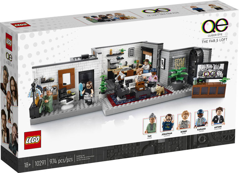 LEGO Icons Queer Eye - The Fab 5 Loft 10291 (974 pieces)