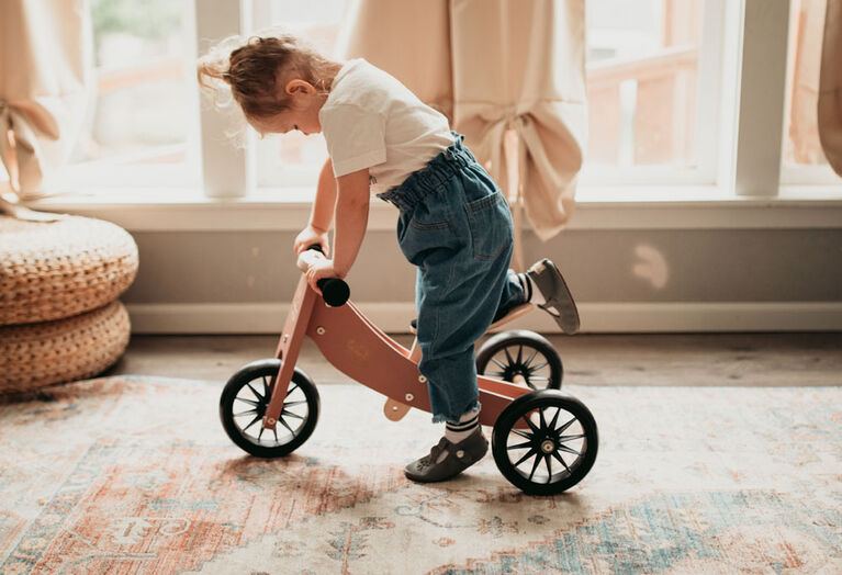 Kinderfeets Tiny Tot Balance Bike Coral