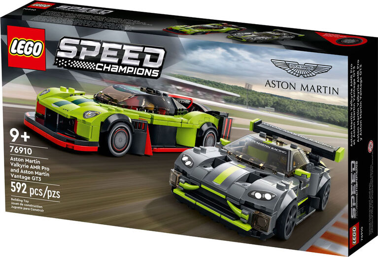 LEGO Speed Champions Aston Martin Valkyrie AMR Pro et Aston Martin Vantage GT3