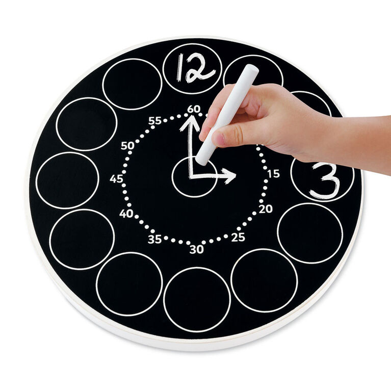 Early Learning Centre Wooden Teaching Clock - Édition anglaise - Notre exclusivité