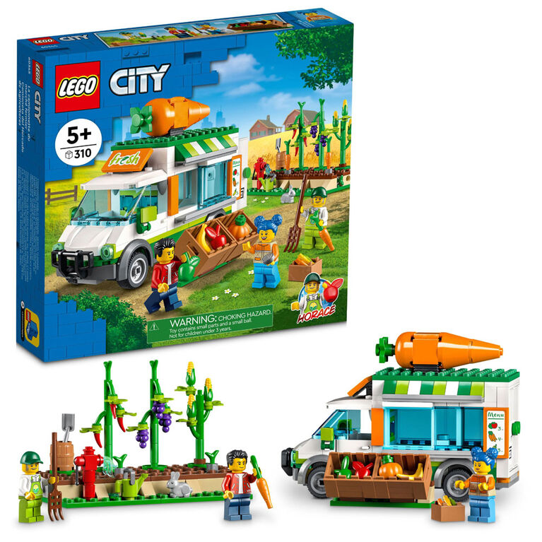 LEGO City Farmers Market Van 60345 Building Kit (310 Pieces)