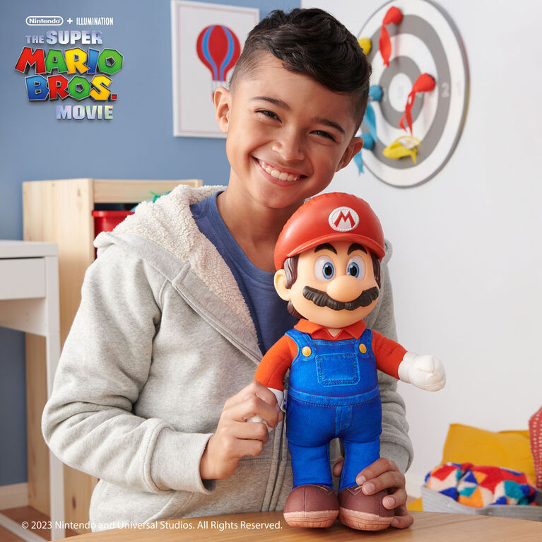 Super Mario Bros Le Film - Peluche posable de 14 - Mario