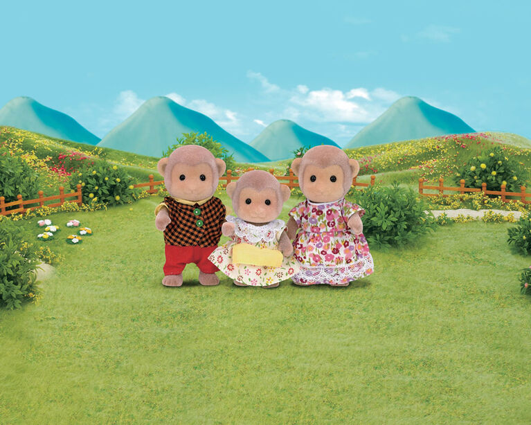 Calico Critters Mango Monkey Family