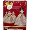 Barbie Signature 2025 Holiday Barbie Fashion Doll, Seasonal Collector, Dark Brown Hair with Silver & Gold Gown