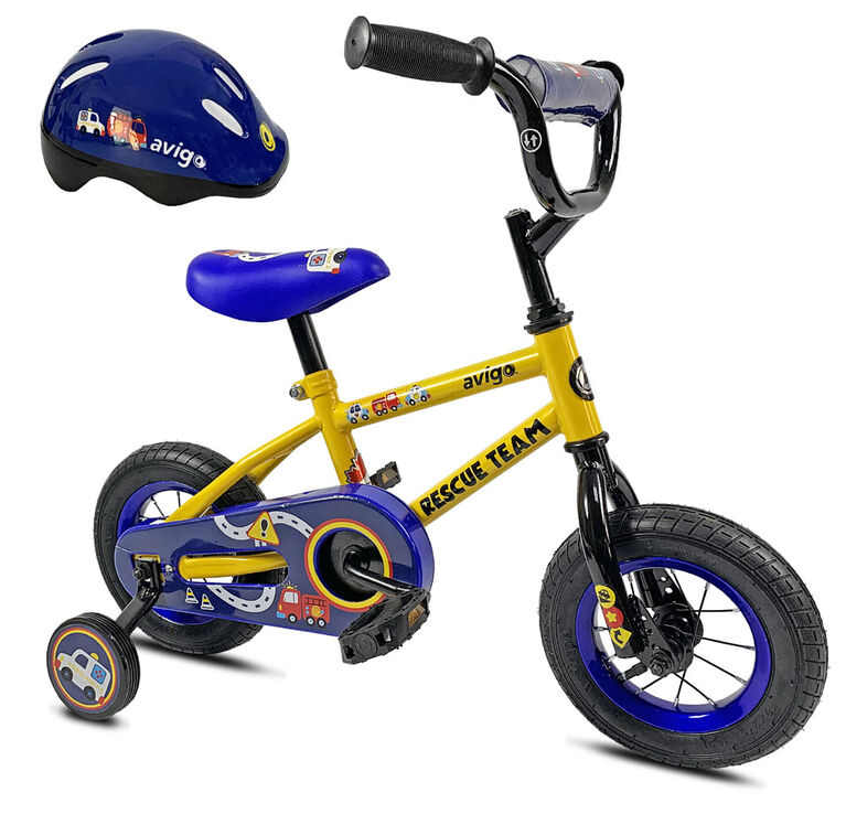 Avigo Rescue Team with Helmet - 10 inch Bike