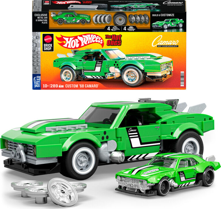 Mattel - Brick Shop - HW - Camaro Custom 1968, 289 pièces, de collect.