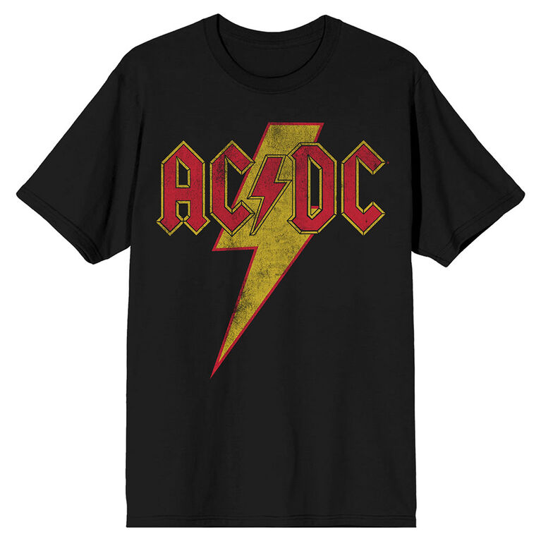 ACDC Lightning Bolt Noir T-Shirt-Moyen
