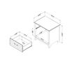 Meubles South Shore, Lit mezzanine avec bureau - Blanc solide