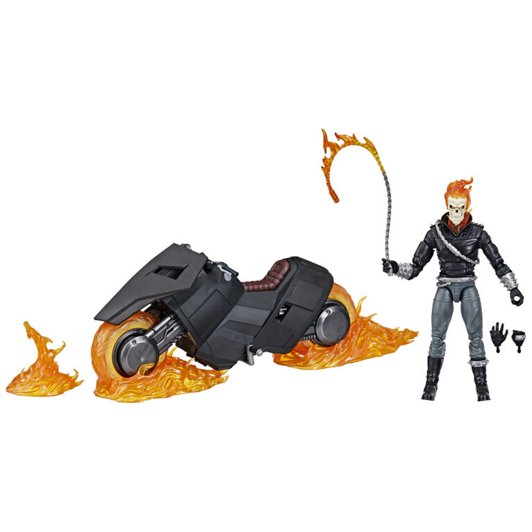 Marvel Legends Series Ghost Rider Action Figure with Motorcycle