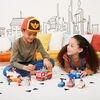 Disney Junior Firebuds, Jayden and Piston, Action Figure and Police Car Toy with Interactive Eye Movement