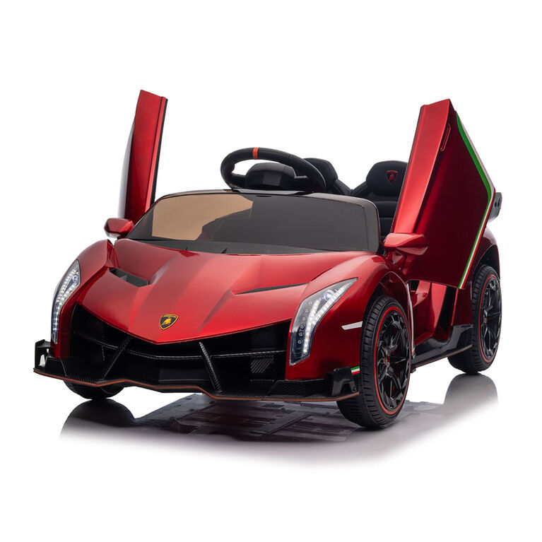 KidsVip 12V Lamborghini Veneno W/RC- Red