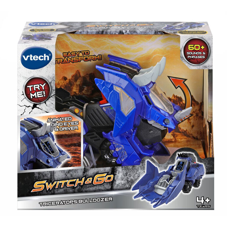 VTech Switch & Go Triceratops Bulldozer - English Edition