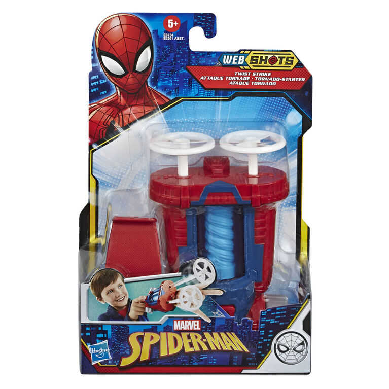 Marvel Spider-Man Web Shots Gear Twist Strike Blaster