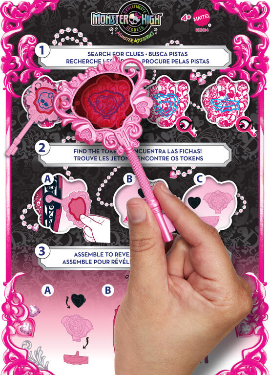 Monster High Skulltimate Secrets Monster Mysteries Playset, Draculaura Doll with 19+ Surprises