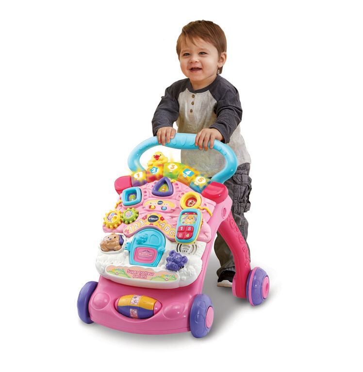 VTech Super trotteur parlant - Rose - Édition française - Notre exclusivité