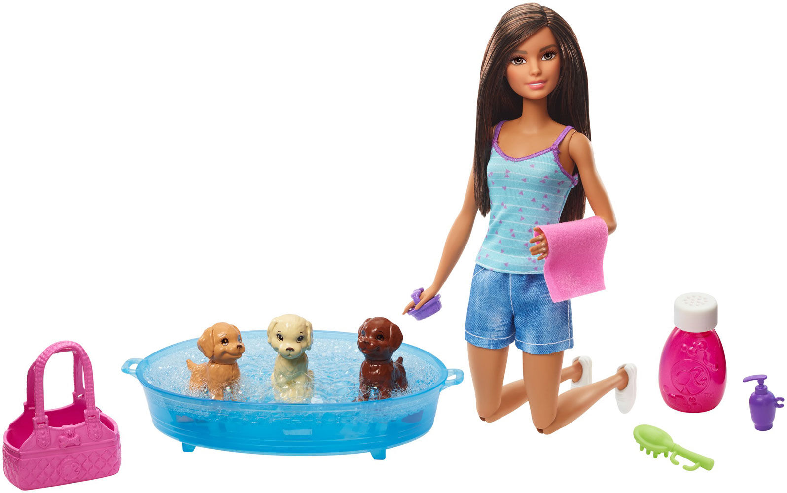 barbie having a baby in the pool