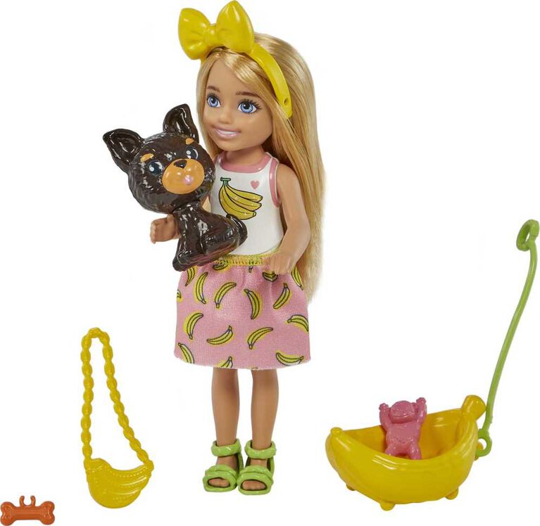Barbie - Chelsea- Poupée et chiot avec accessoires