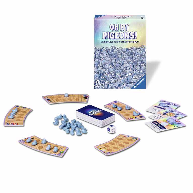 Ravensburger 22893- Pigeons EN- The pigeon party gamel - Card game and party game for 2-5 people - English Edition