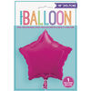 Ballon Aluminum En Forme D`Etoile 18 Po - Rose Bonbon