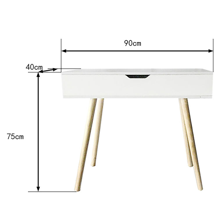 Bureau Moderne Blanc avec Rangement