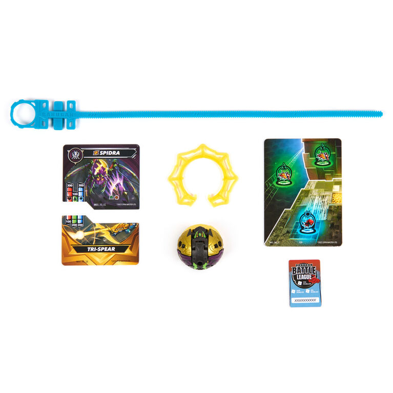 Bakugan, Special Attack Spidra, Spinning Collectible, Customizable Action Figure and Trading Cards