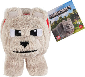 Minecraft Dennis the Wolf Plush Toy, 8-inch Collectible Soft Doll Inspired by A Minecraft Movie