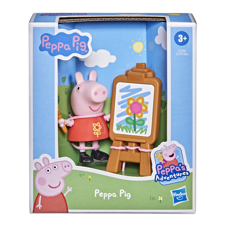 Peppa Pig Peppa's Adventures assortiment de figurines Peppa et ses amis, jouet préscolaire, figurine Peppa Pig
