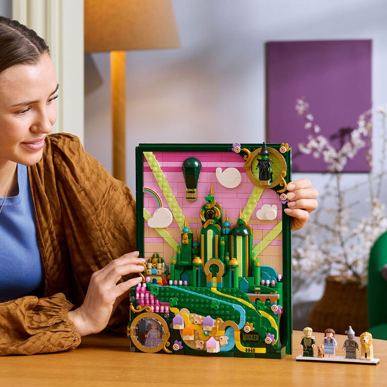 LEGO Wicked Emerald City Wall Art Aesthetic Fantasy Room Decor Gift for Adults 75685