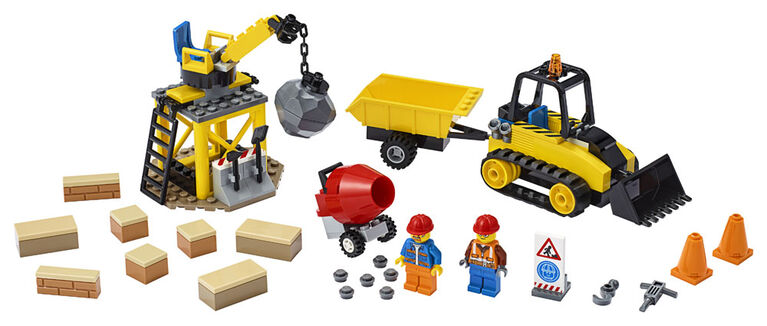 LEGO City Great Vehicles Construction Bulldozer 60252 (126 pieces)