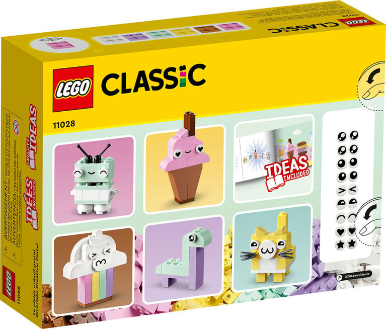 LEGO Classic Le plaisir créatif pastel 11028 Ensemble de jeu de construction (333 pièces)