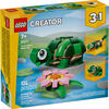 LEGO Creator 3 in 1 Turtle with a Water Lily Flower Building Toy for Girls & Boys, Ages 7+ - 31377