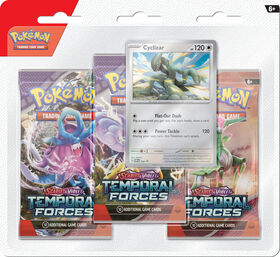Pokemon SV5 "Temporal Forces" 3-Pack Blister-Cyclizar - English Edition