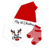Baby Mode Baby's First Christmas - Red Reindeer 3 Piece Set