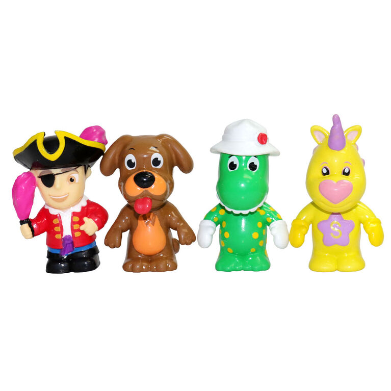 The Wiggles Figurines 4-pack: Dorothy, Captain Feathersword, Shirley and Wags - English Edition