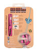 WRAPS - Classic Pink - Wristband Headphones with Anti-Tangle Storage, and a Pink Braided Fabric Cable