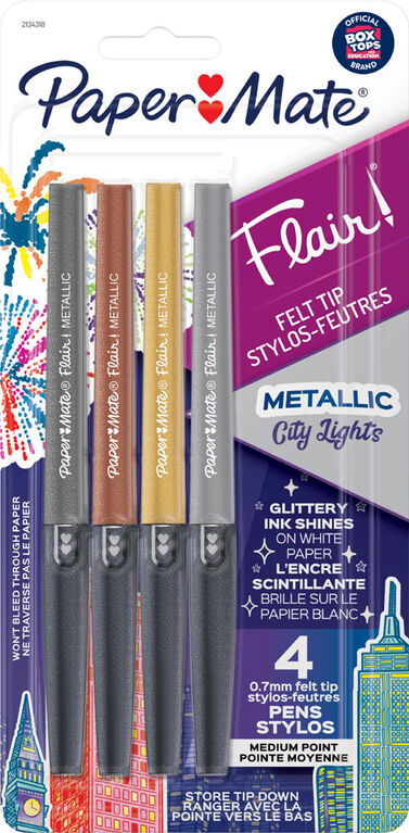 Papermate® Flair Metallic - 4 Count Card Pen