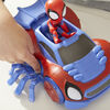 Marvel Spidey and His Amazing Friends, figurine Spidey avec véhicule Arachno-bolide